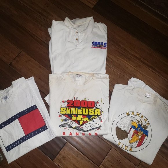 Y2K VICA Vocational Industrial Clubs Of America Tshirts XXXL‎ Kansas - Picture 1 of 6